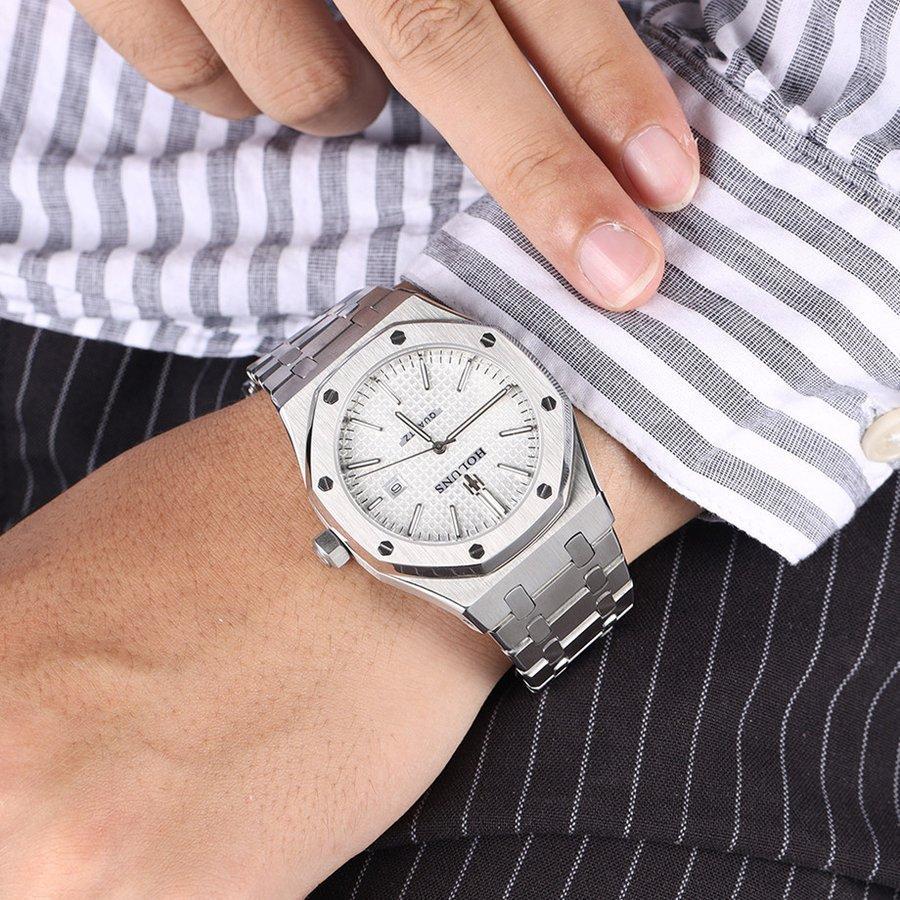 腕時計 ロイヤルオークスタイル 高級 防水 発光 ハイエンドオマージュ ロイヤルオークスタイル 防水 発光 ハイエンドオマージュ HOLUNS