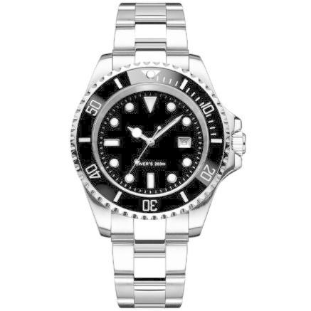 ノーロゴ ブラック ダイバーズ MIYOTAムーブメント 自動巻き ムーブメント セラミックベゼル 200m防水 