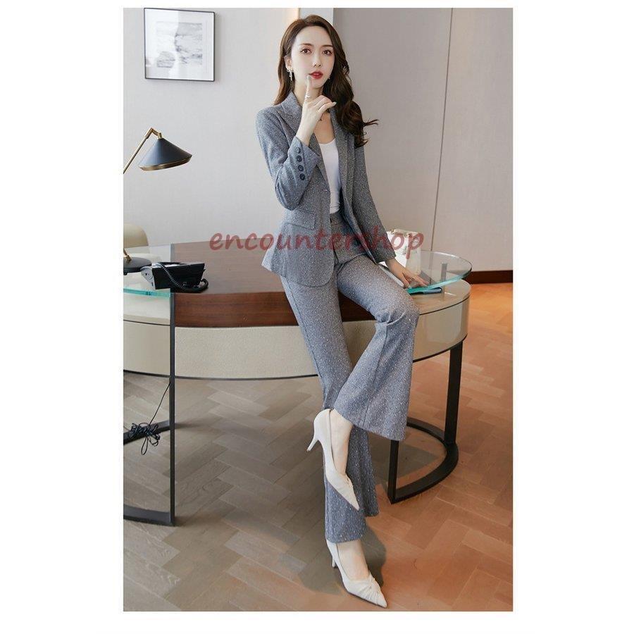 割引購入 スーツ セットアップ レディース パンツスーツ ビジネス ジャケット パンツ 洗える おしゃれ 着痩せ 卒園式 入園式 フォーマル 30代 40代 50代 セットアップ サイズ Xl Kineperformance Fr