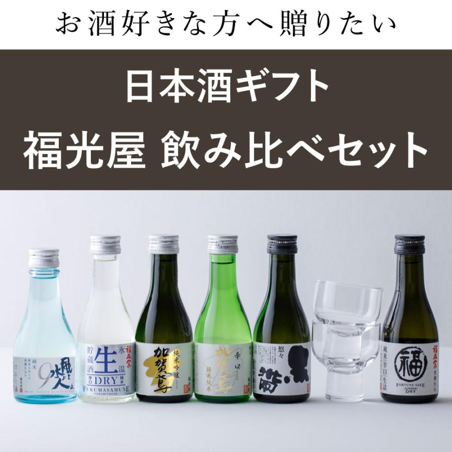 福光屋 日本酒 飲み比べ お父さん日本一ちょいボトル 6本セット 180mL