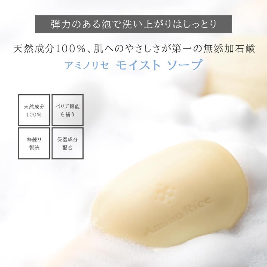 アミノリセ モイスト ソープ 100g 公式通販 しっとり 無添加 保湿 界面活性剤不使用 枠練り製法 植物由来 | アミノリセ | 01