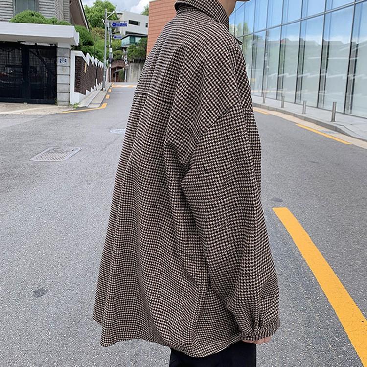 シャツ メンズ 長袖 チェック カジュアルシャツ ビッグシルエット 柄シャツ カジュアル ファッション オーバーシャツ チェックシャツ 世界の