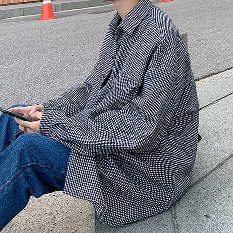 シャツ メンズ 長袖 チェック カジュアルシャツ ビッグシルエット 柄シャツ カジュアル ファッション オーバーシャツ チェックシャツ 世界の