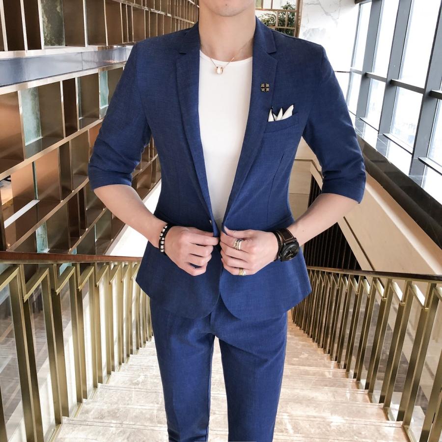 カジュアルスーツ メンズ スーツ 結婚式 スリム シングル パーティー フォーマル ビジネススーツ おしゃれ Dt05 Dt05s 2xl ふくもん 通販 Yahoo ショッピング