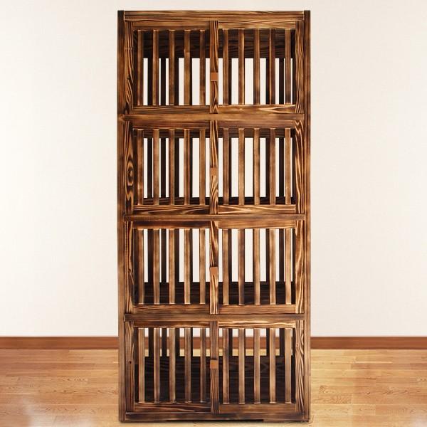 猫さんの無垢ケージ（焼杉タイプ）4段 : 福猫本舗 - 通販 - Yahoo