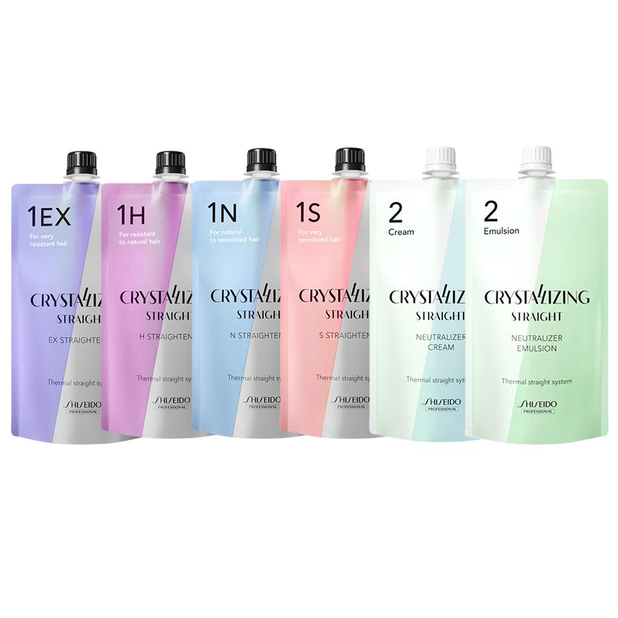 資生堂プロフェッショナル クリスタライジング ストレート 1液 ＆ 2液