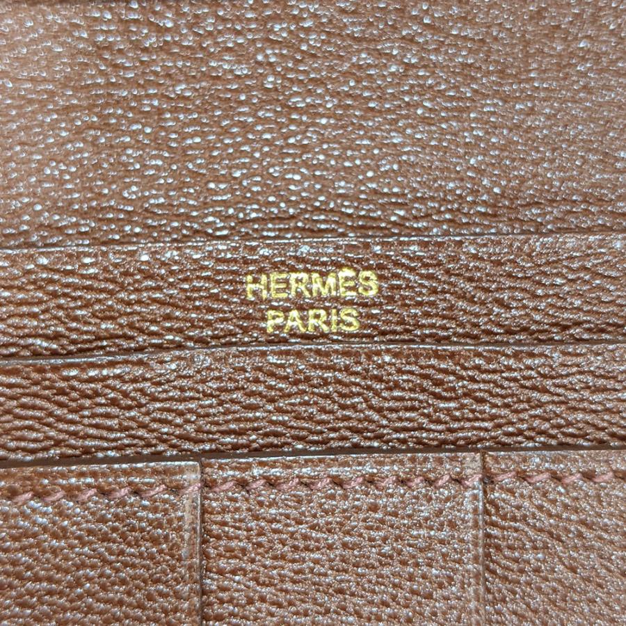 入手困難⭐️HERMES アリゲーター ベアンクラシック 長財布 ブラウン ◼︎G HERMES 【値下げ】HERMES エルメス ベアンクラシック 長財布