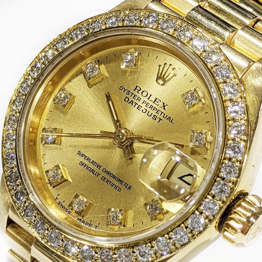 ROLEX ロレックス デイトジャスト ダイヤベゼル 自動巻き AT ROLEX ロレックス デイトジャスト ダイヤベゼル 自動巻き AT