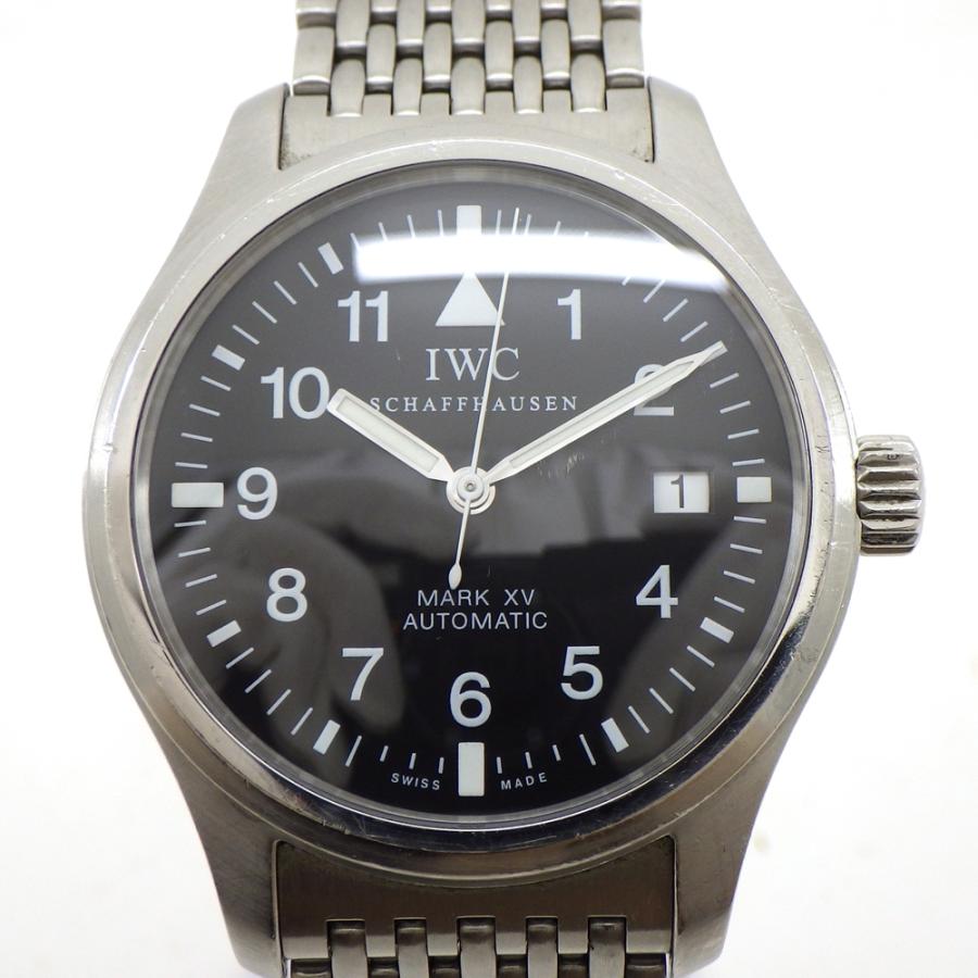 値下げ】IWC マークXV Ref.IW325302 SS AT ブラック 初期型 11連 値下げ】IWC マークXV Ref.IW325302 SS AT ブラック 初期型 11連