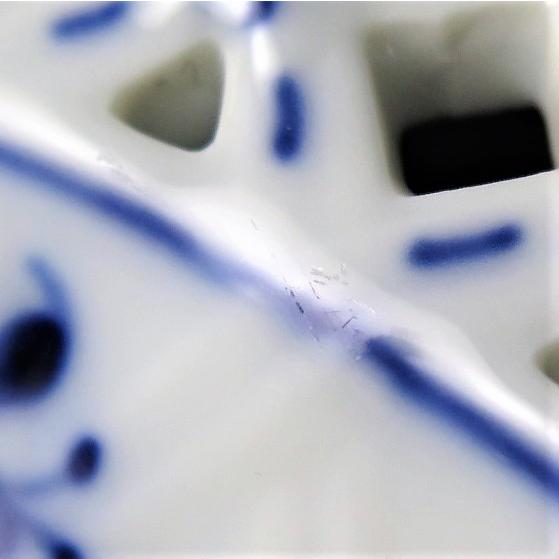 ☆美品☆ロイヤルコペンハーゲン　フルレース　オープンワーク　プレート☆約25㎝☆ ブルーフルーテッド フルレース プレート オープンワーク 25cm