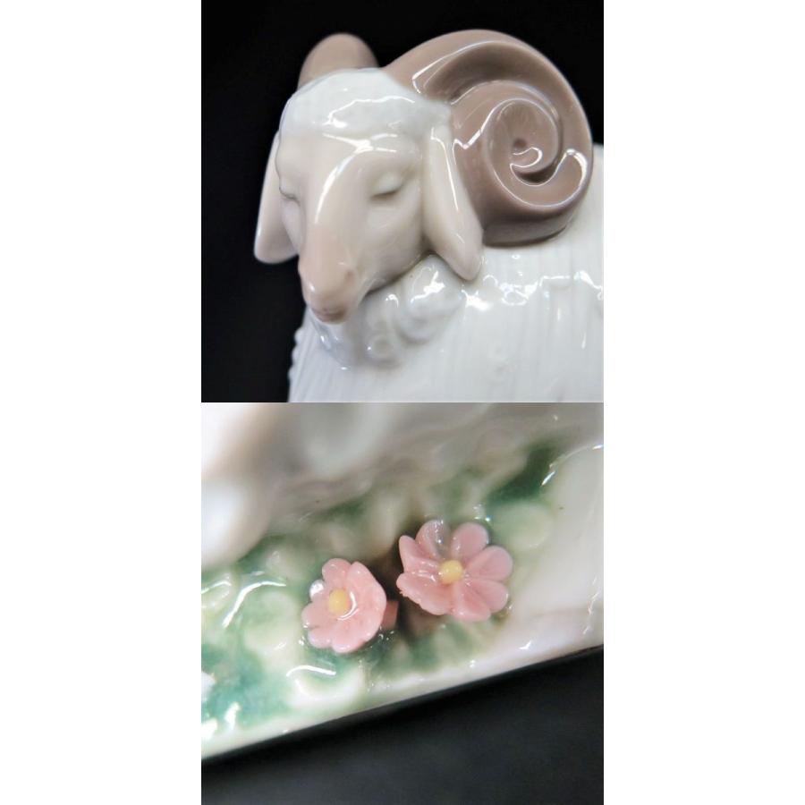 リヤドロ 8442「牝羊」/8443「牡羊」フィギュリン 計2点 y136-1217458t