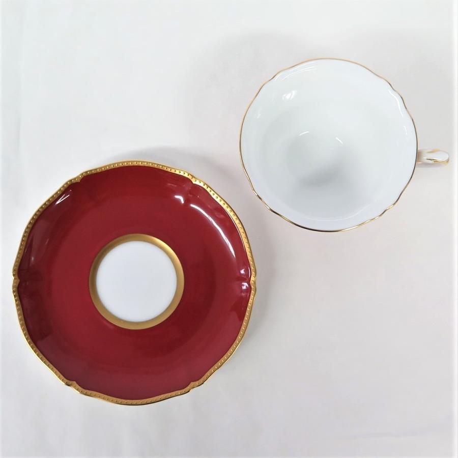 大倉陶園 技法シリーズ マロン金盛り ティーカップ/ソーサー 計2点