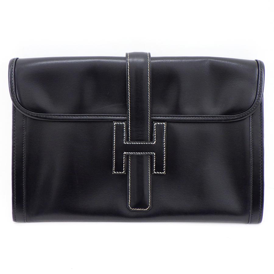 HERMES（エルメス） ジジェ PM クラッチバッグ ○L刻印 ボックスカーフ