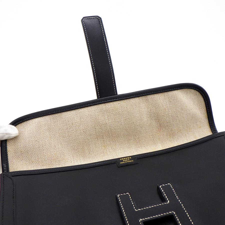 HERMES（エルメス） ジジェ PM クラッチバッグ ○L刻印 ボックスカーフ