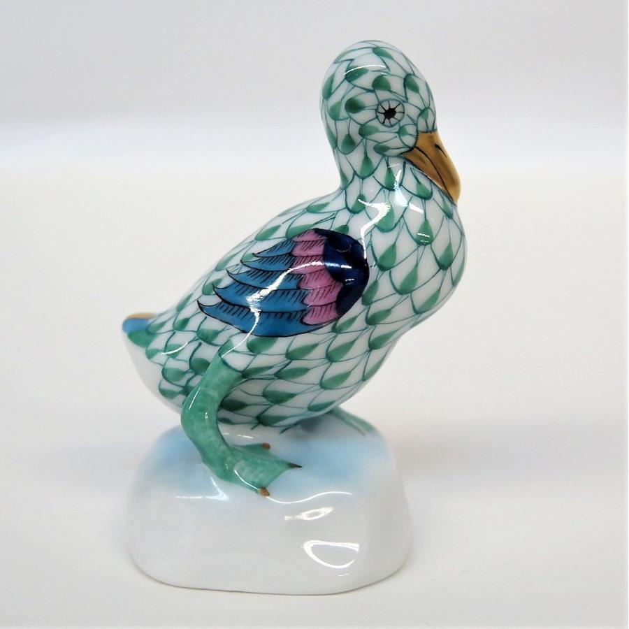 ヘレンド Herend フィギュリン 仔牛 グリーンフィッシュネット 金彩