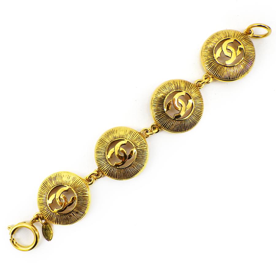 CHANEL シャネル ラウンド ココマーク チェーンブレスレット  