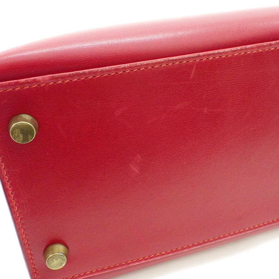 HERMES エルメス ケリー28 ボックスカーフ ○U刻印 ゴールド金具