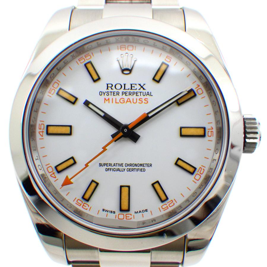 ROLEX ロレックス ミルガウス 116400 M番 白文字盤 ホワイト 腕時計 