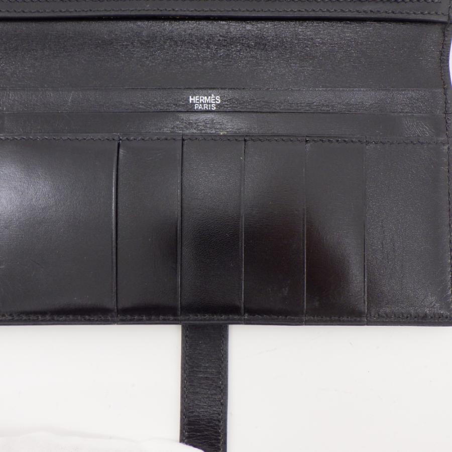 HERMES（エルメス） ベアン 長財布 ボックスカーフ レザー □G刻印