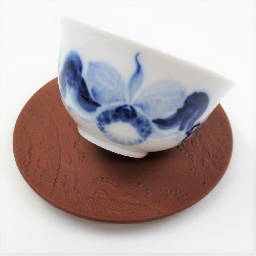 マイセン Meissen ブルーオーキッド 湯呑(カップ)&茶托(ソーサー) 5客