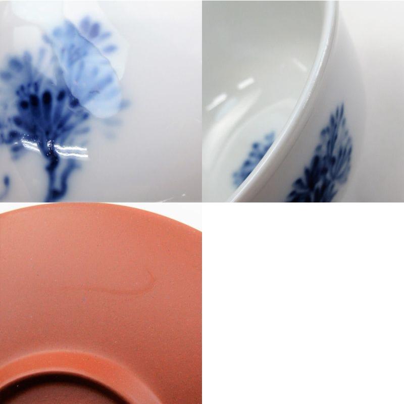 マイセン Meissen ブルーオーキッド 湯呑(カップ)&茶托(ソーサー) 5客