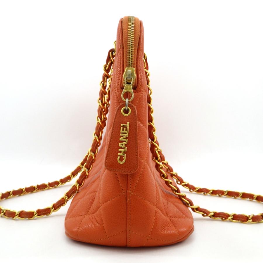 CHANEL シャネル マトラッセ キャビアスキン チェーントートバッグ 