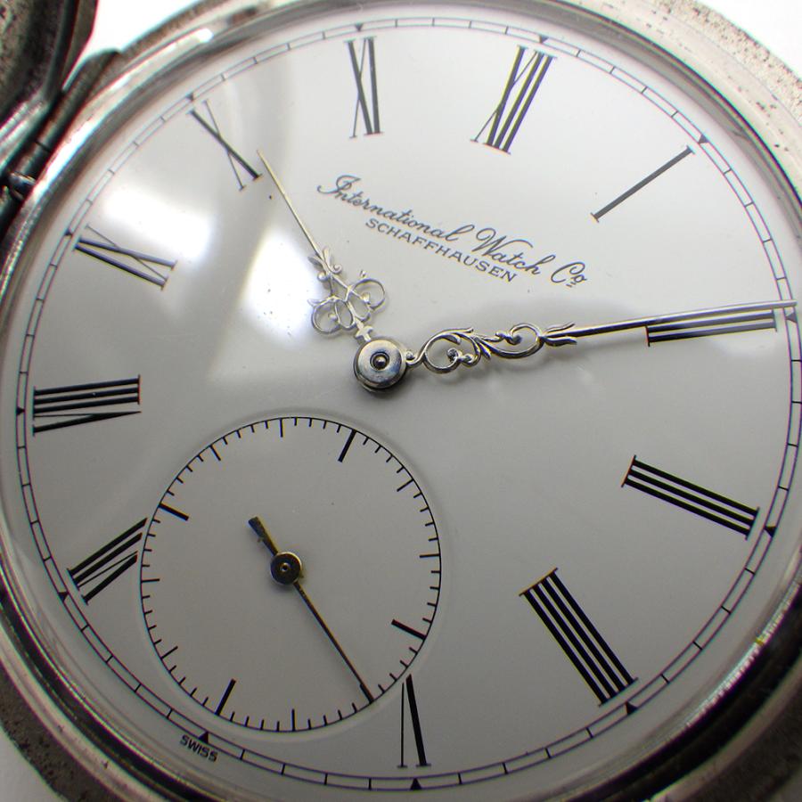 極美品 青石 精度良好 iwc 懐中時計 手巻き スモセコ アンティーク IWC 懐中時計 アンティーク SV925 5405 Cal.9820 手巻き スモセコ アイ