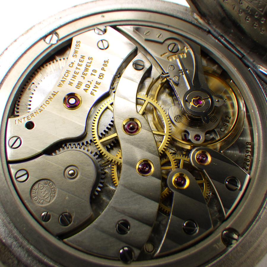 IWC 懐中時計 アンティーク SV925 5405 Cal.9820 手巻き スモセコ アイ