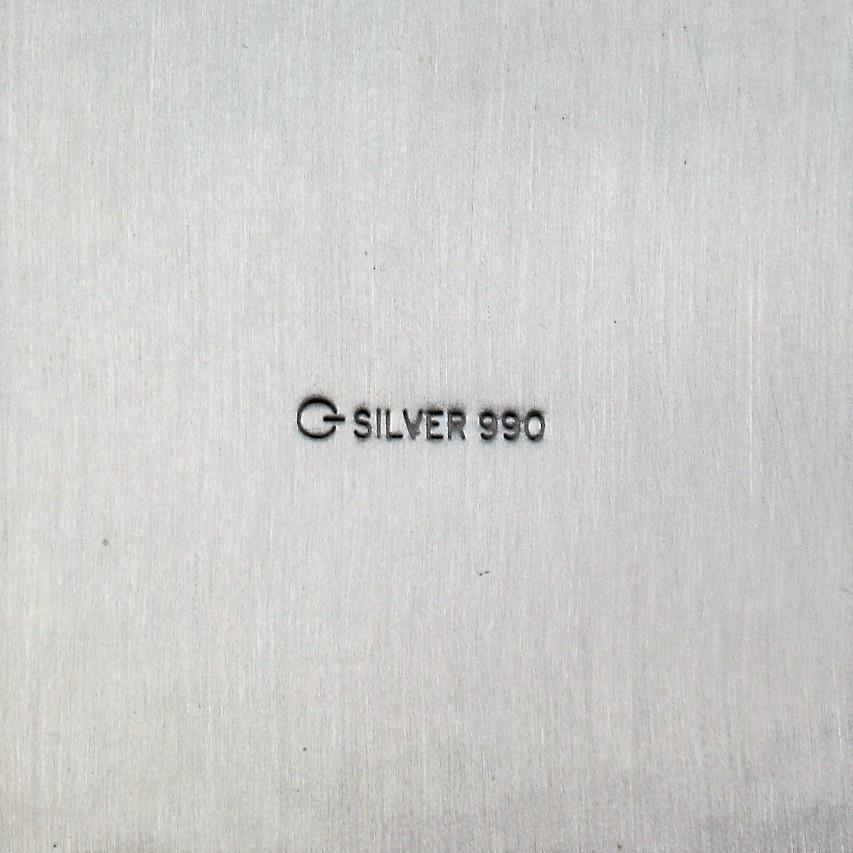 韓国 純銀 (シルバー990) 七宝 蓋物 総重量約485g 銀細工 菓子器 韓国 純銀 (シルバー990) 七宝 蓋物 総重量約485g 銀細工 菓子器 銀菓子