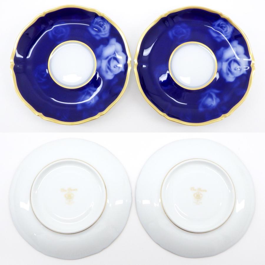 美品 Okuratouen 大倉陶園 ホワイトローズ トリオ ペア 計6点 箱付き