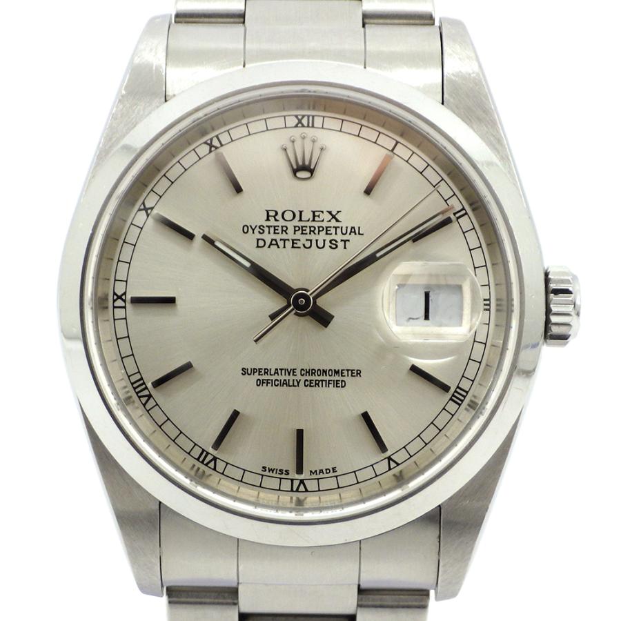 ROLEX ロレックス デイトジャスト 腕時計 16200 メンズ F番 AT シルバー文字盤 1500860【B商品】 : ブランドショップ ...