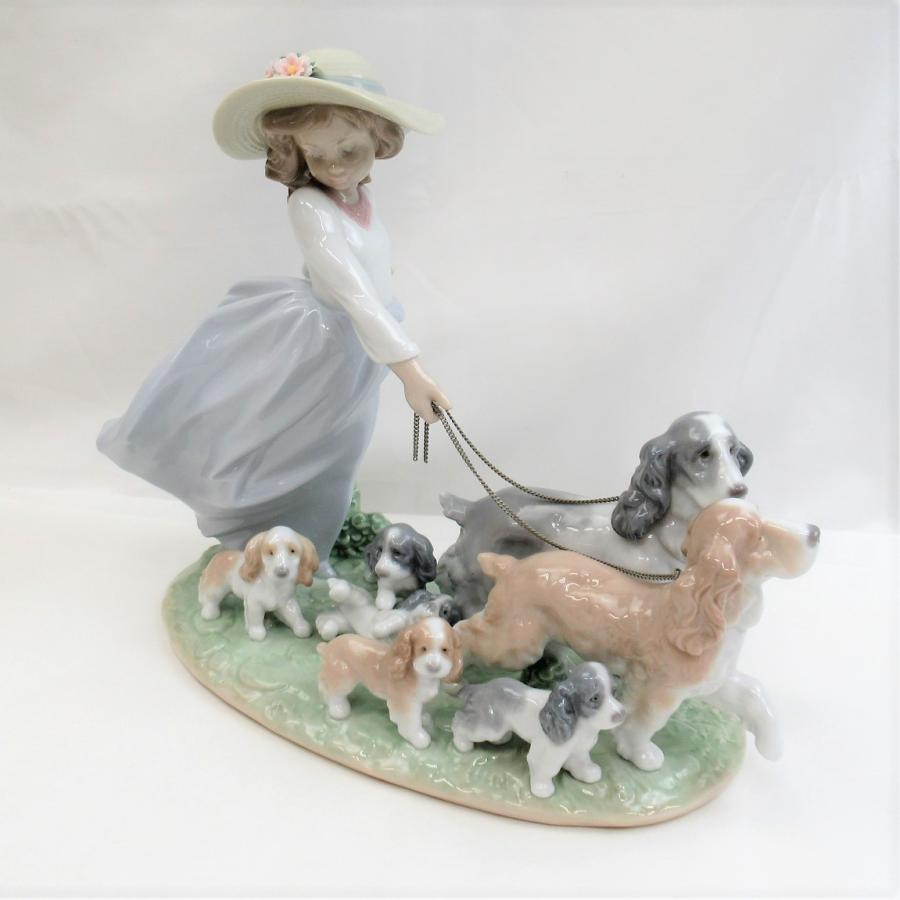 Lladro リヤドロ プリビレッジ 6784「仔犬たちの行進」フィギュリン 箱 