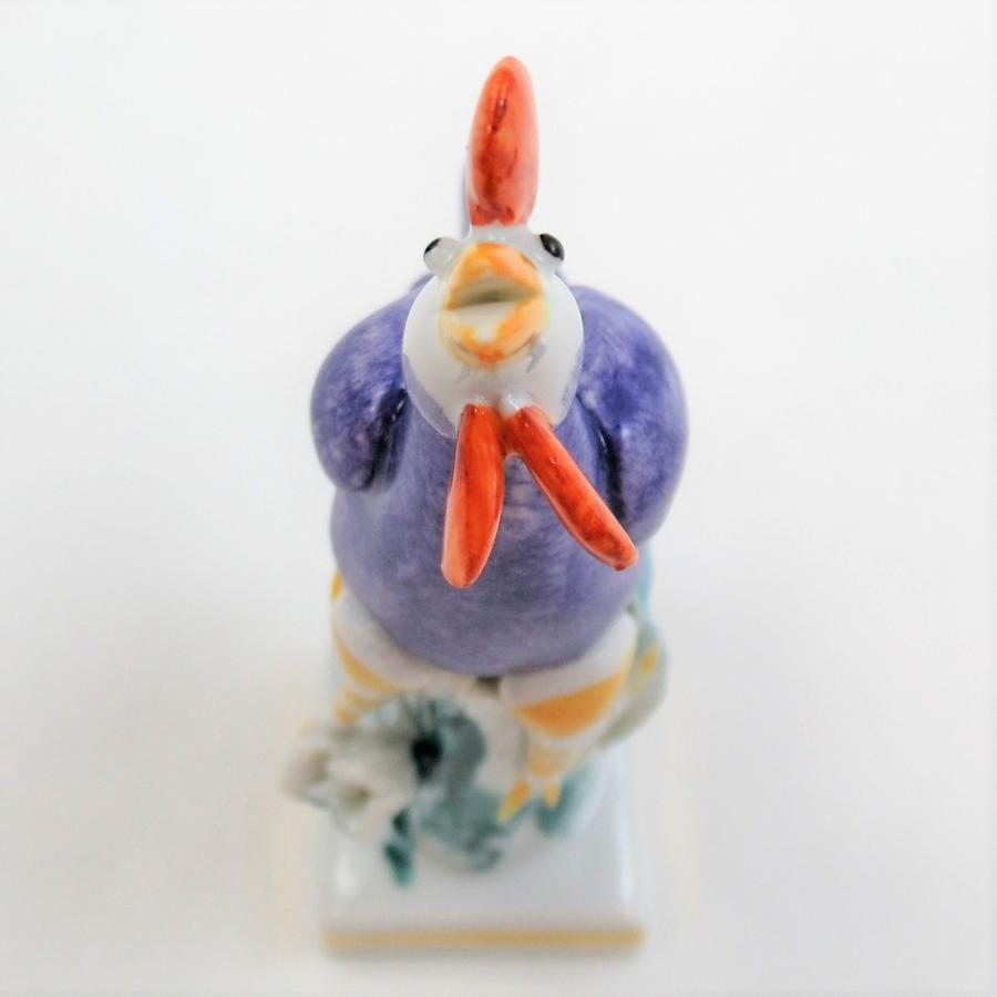 マイセン　MEISSEN 干支シリーズ　酉　トリ マイセン 置物□トリ ひよこ付き フィギュリン 5.5cm 干支