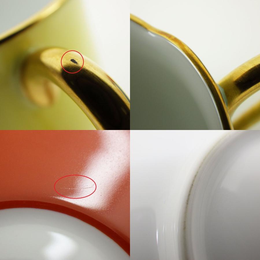 大倉陶園 色蒔き デミタスカップ＆ソーサー 6色 計6客 箱付き 食器