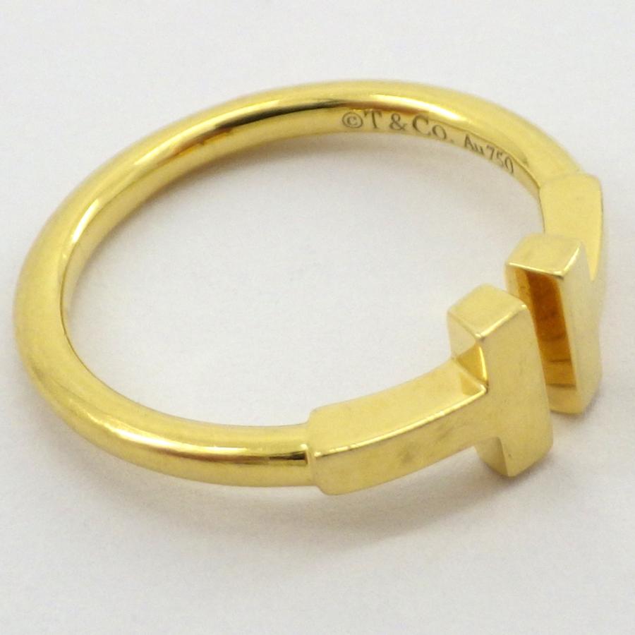 ティファニー Tワイヤー ダイヤモンド リング 750 K18 イエロー 現行品 ティファニー Tワイヤー ダイヤモンド リング 750 K18 イエロー 現行品