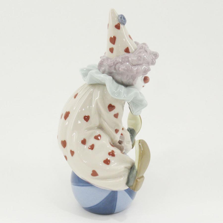 Lladro リヤドロ ♯5813 「ボールで遊ぶ」 フィギュリン ピエロ 陶器