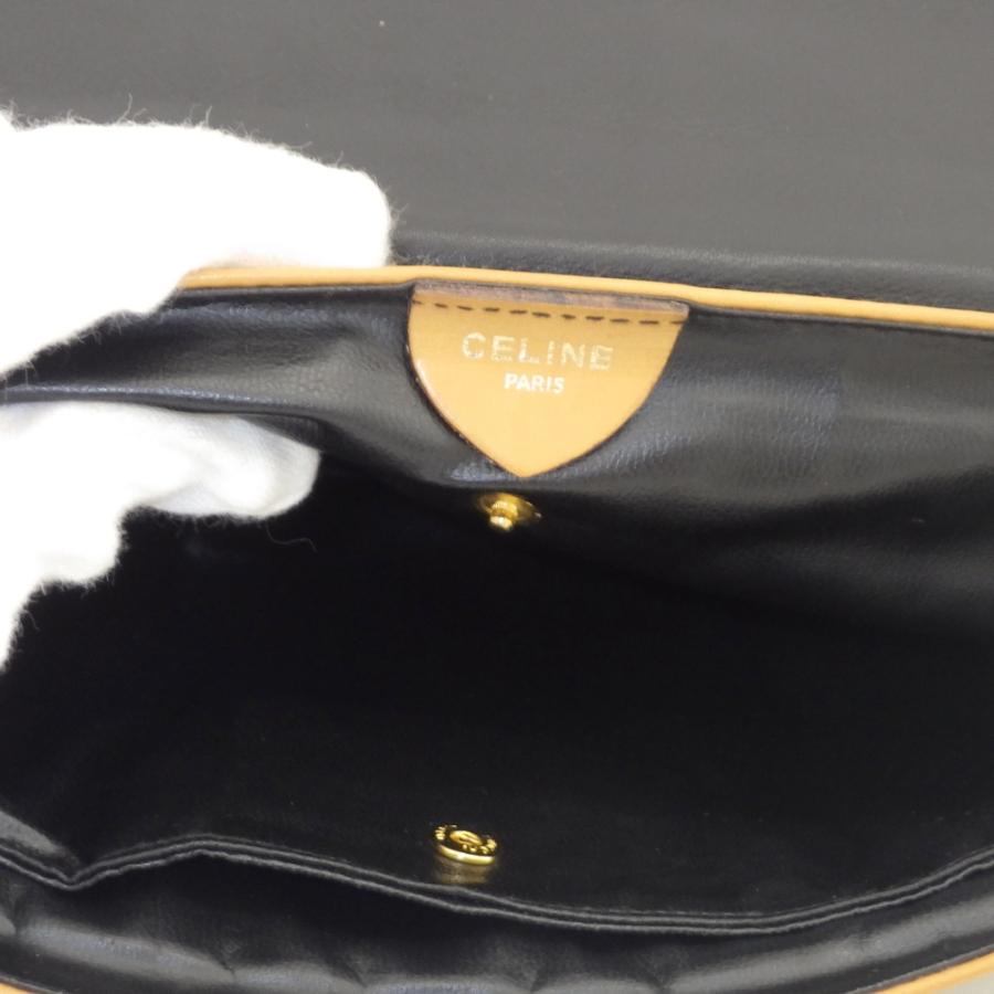 CELINE セリーヌ 馬車金具 クラッチバッグ ヴィンテージ カーフ M06  