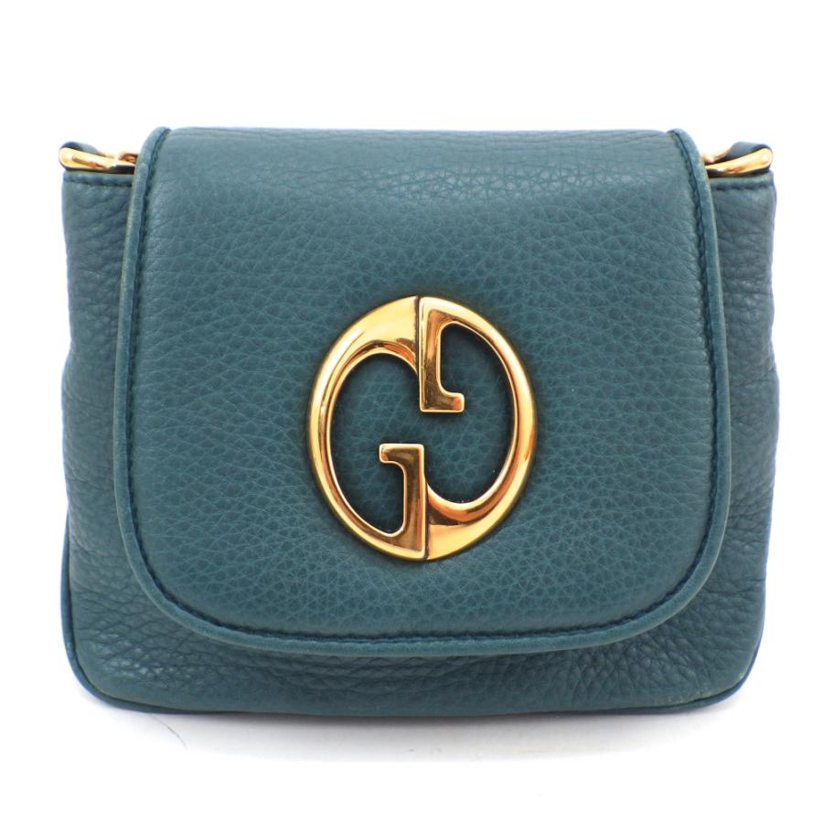 GUCCI グッチ ダブルG チェーン ショルダーバッグ 251821 ブルー  