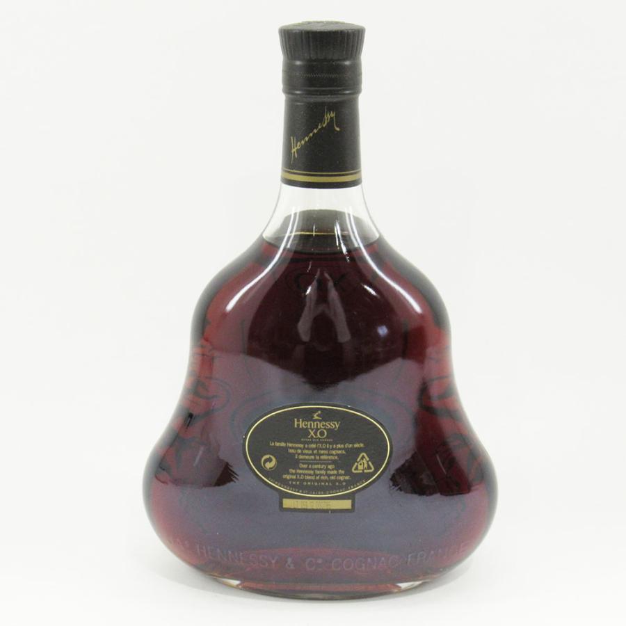 Hennessy ヘネシー XO コニャック クリアボトル 黒キャップ 未開栓
