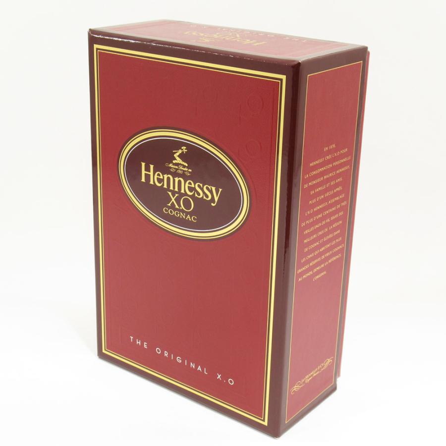 Hennessy ヘネシー XO コニャック クリアボトル 黒キャップ 未開栓