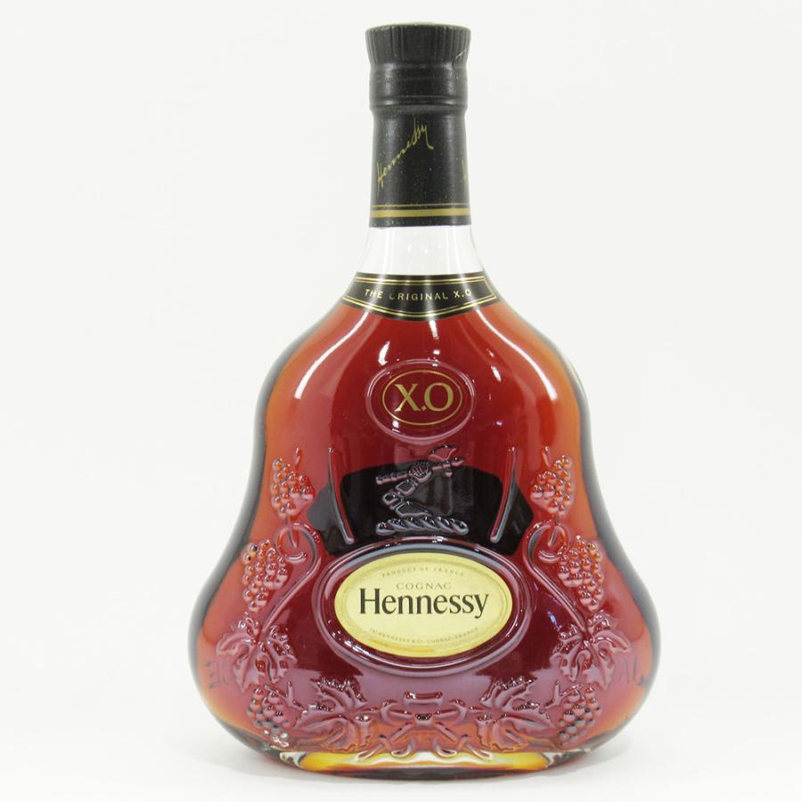 Hennessy ヘネシー XO コニャック クリアボトル 黒キャップ 未開栓