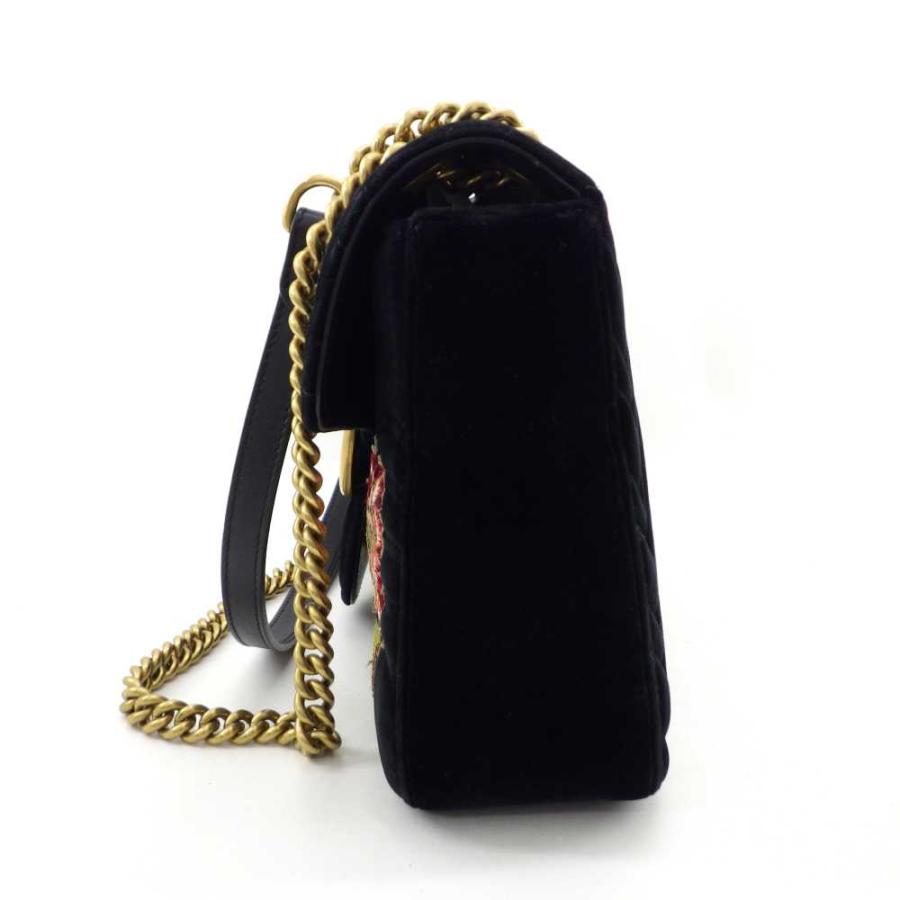 GUCCI（グッチ） GGマーモント チェーンショルダーバッグ ベルベット