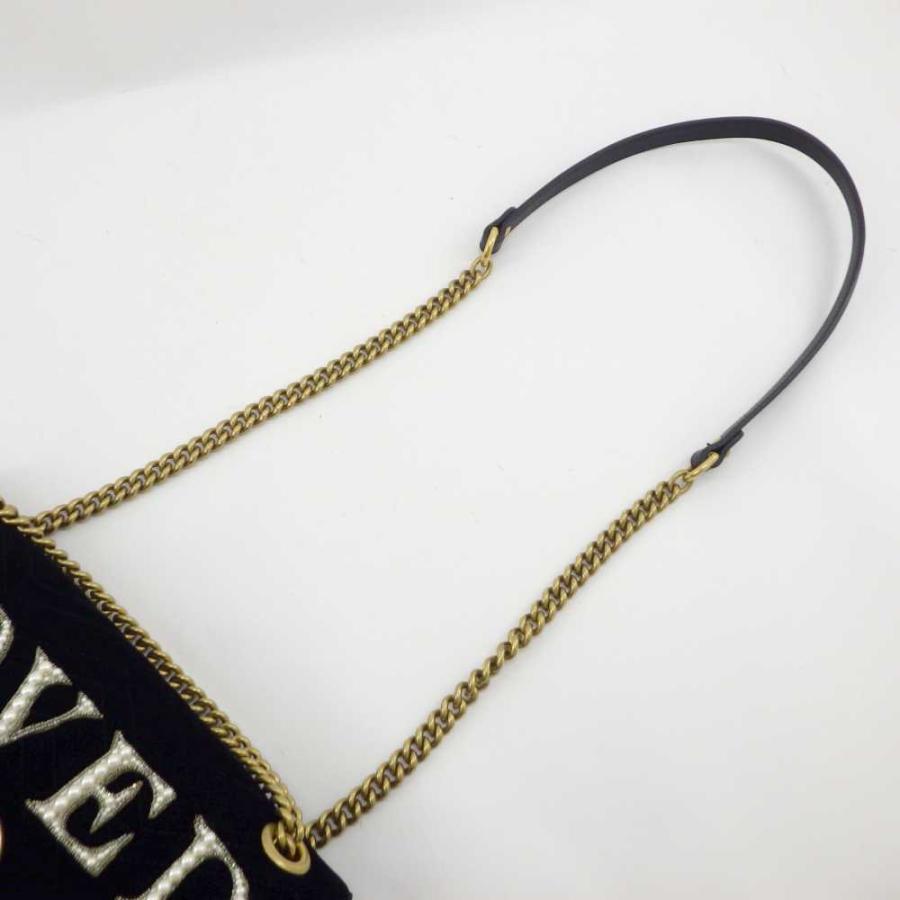 GUCCI（グッチ） GGマーモント チェーンショルダーバッグ ベルベット