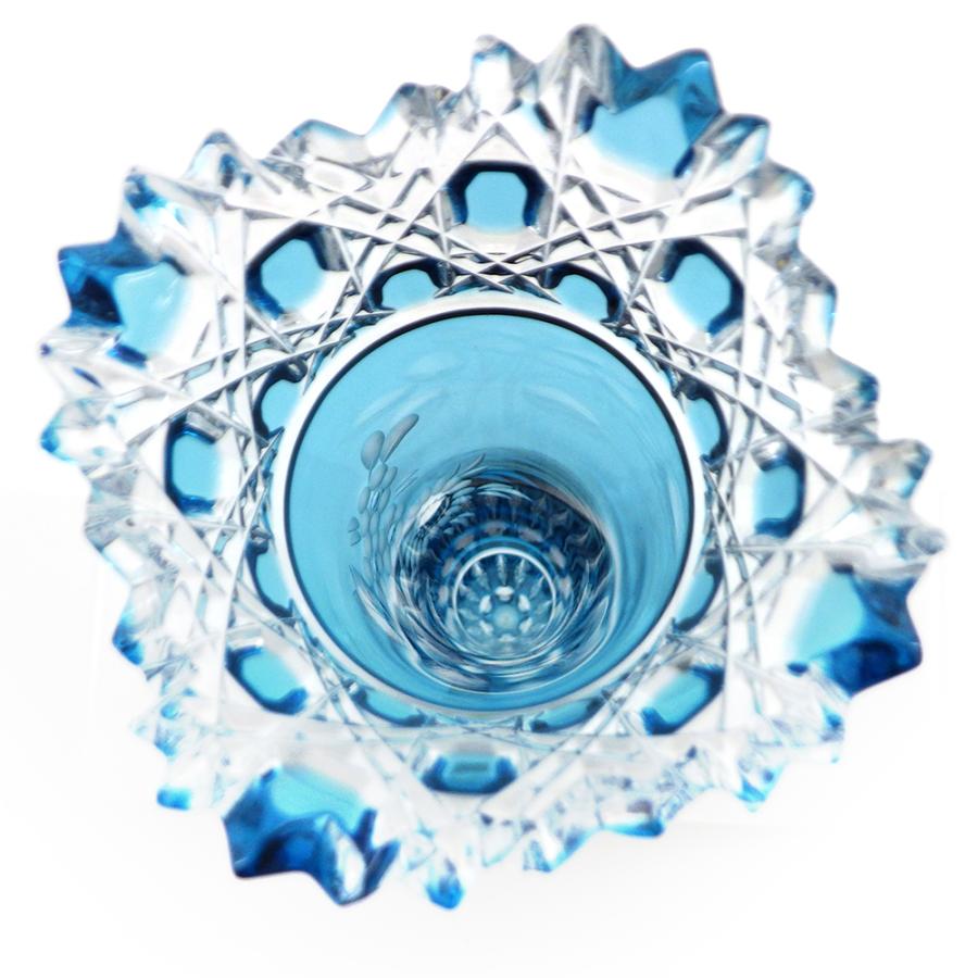 マイセンクリスタル　一輪挿し　花器　フラワーベース マイセン（Meissen） マイセンクリスタル 一輪挿し 23cm（ブルー