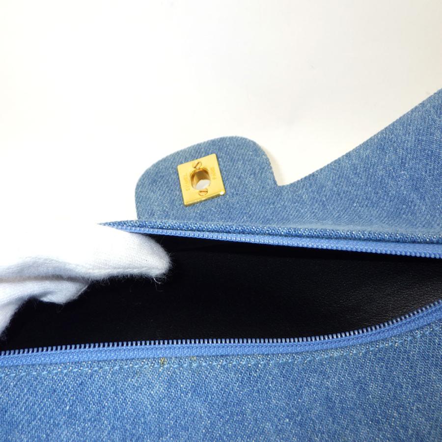 CHANEL マトラッセ デニム チェーン CHANEL】【マットゴールド金具】シャネル『マトラッセ デニム チェーン