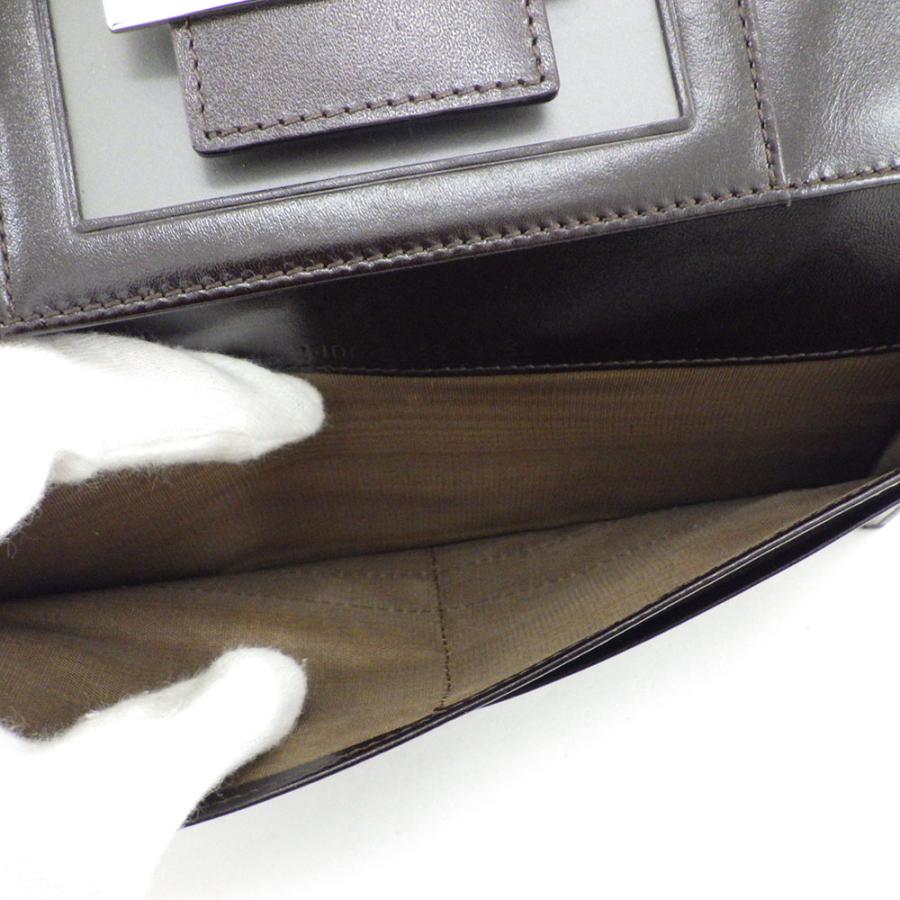 【美品】FENDI 長財布 ズッカ柄 FF金具 フラップ 二つ折り FENDI フェンディ ズッカ柄 二つ折 長財布 ヴィンテージ 2400