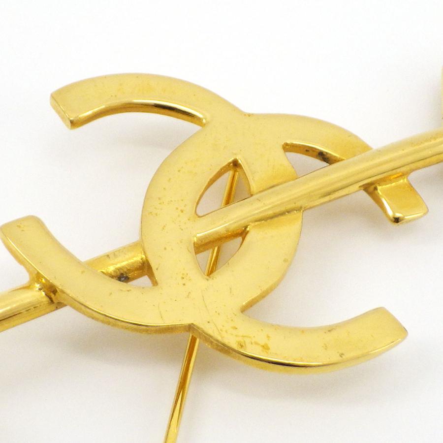CHANEL シャネル ココマーク アローピンブローチ ゴールド