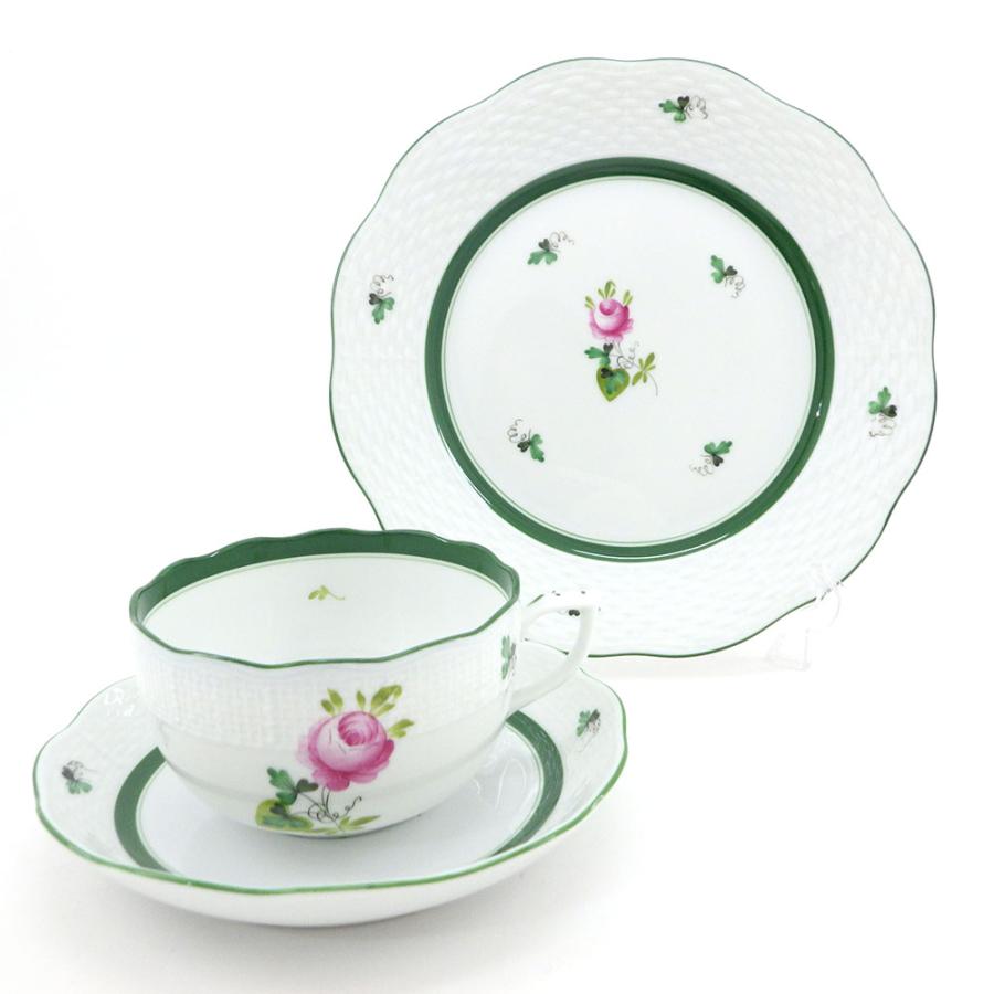 ヘレンド ウィーンの薔薇 トリオセット