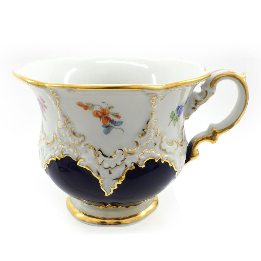 マイセン Meissen 宮廷の小花 Bフォーム カップ＆ソーサー コバルト