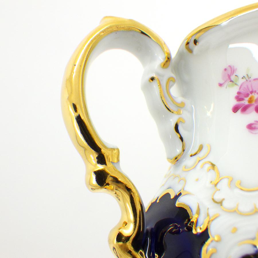 マイセン Meissen 宮廷の小花 Bフォーム カップ＆ソーサー コバルト